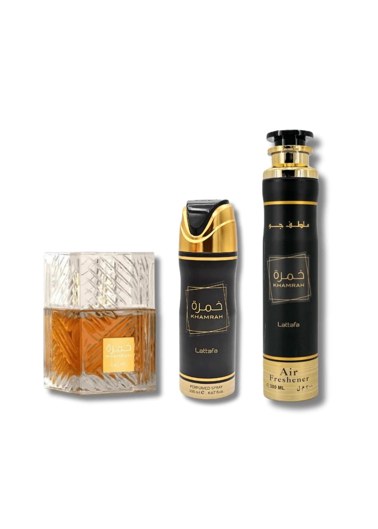 Khamrah Gift Set EDP - 100ML, Perfumed Spray 200ML, Air