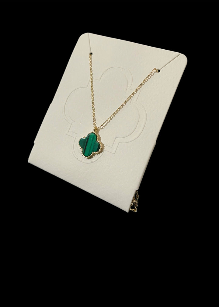 Single Gold Plated Clover Necklace