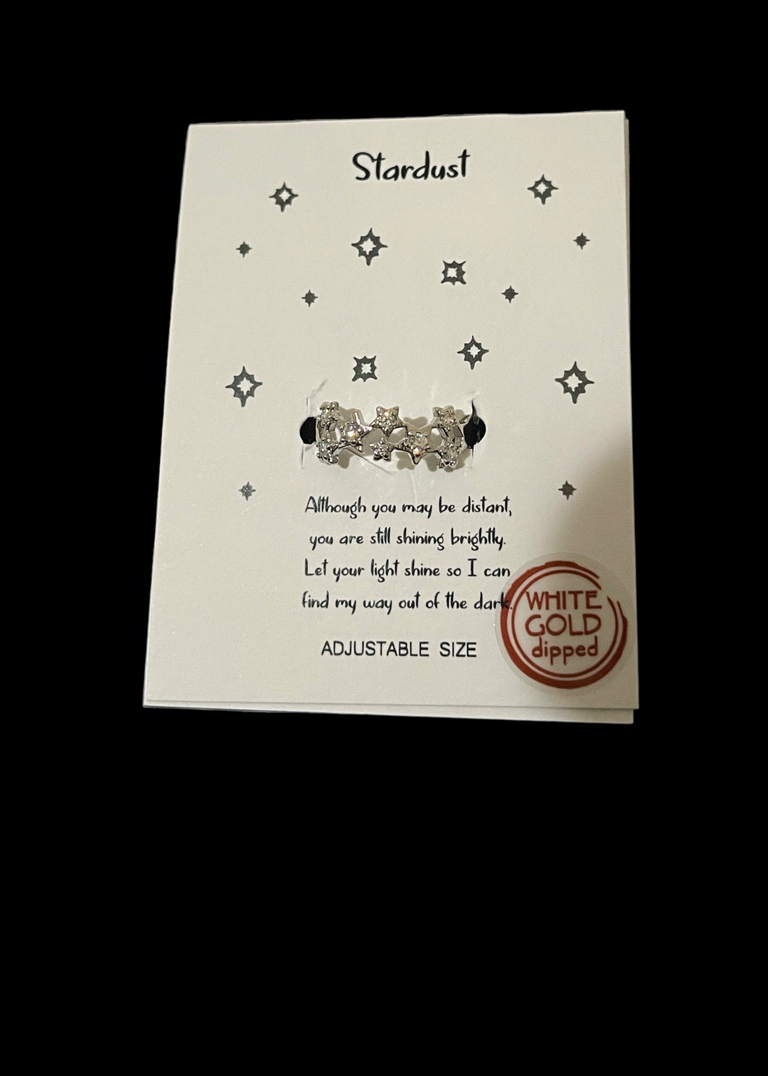 Stardust Adjustable Size Ring
