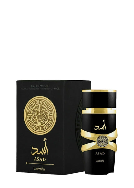 Lattafa Perfumes Asad for Men Eau de Parfum Spray, 3.4 Ounce
