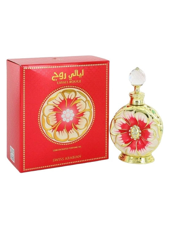 Layali Rouge For Women Perfume Oil-15ML By Swiss Arabian