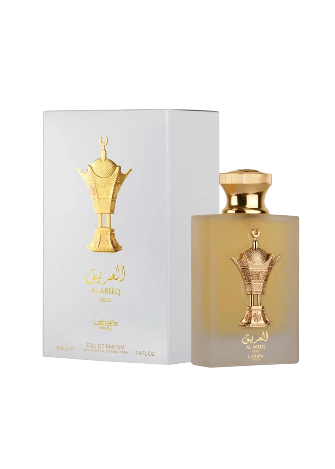 Lattafa Al Areeq Gold Eau De Parfum Spray For Unisex, 3.4 Ounce