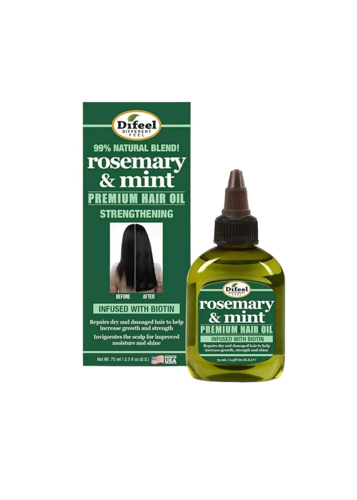 Difeel Rosemary and Mint Premium Hair Oil 2.5 Oz.